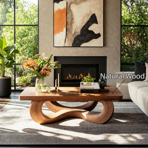 Rustic Solid Wood Table For Eclectic Interiors