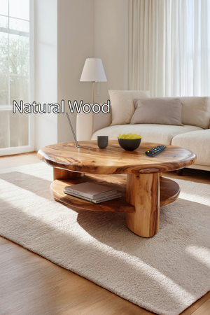 Mid Century Live Edge Low Table For Living Room Furniture Design