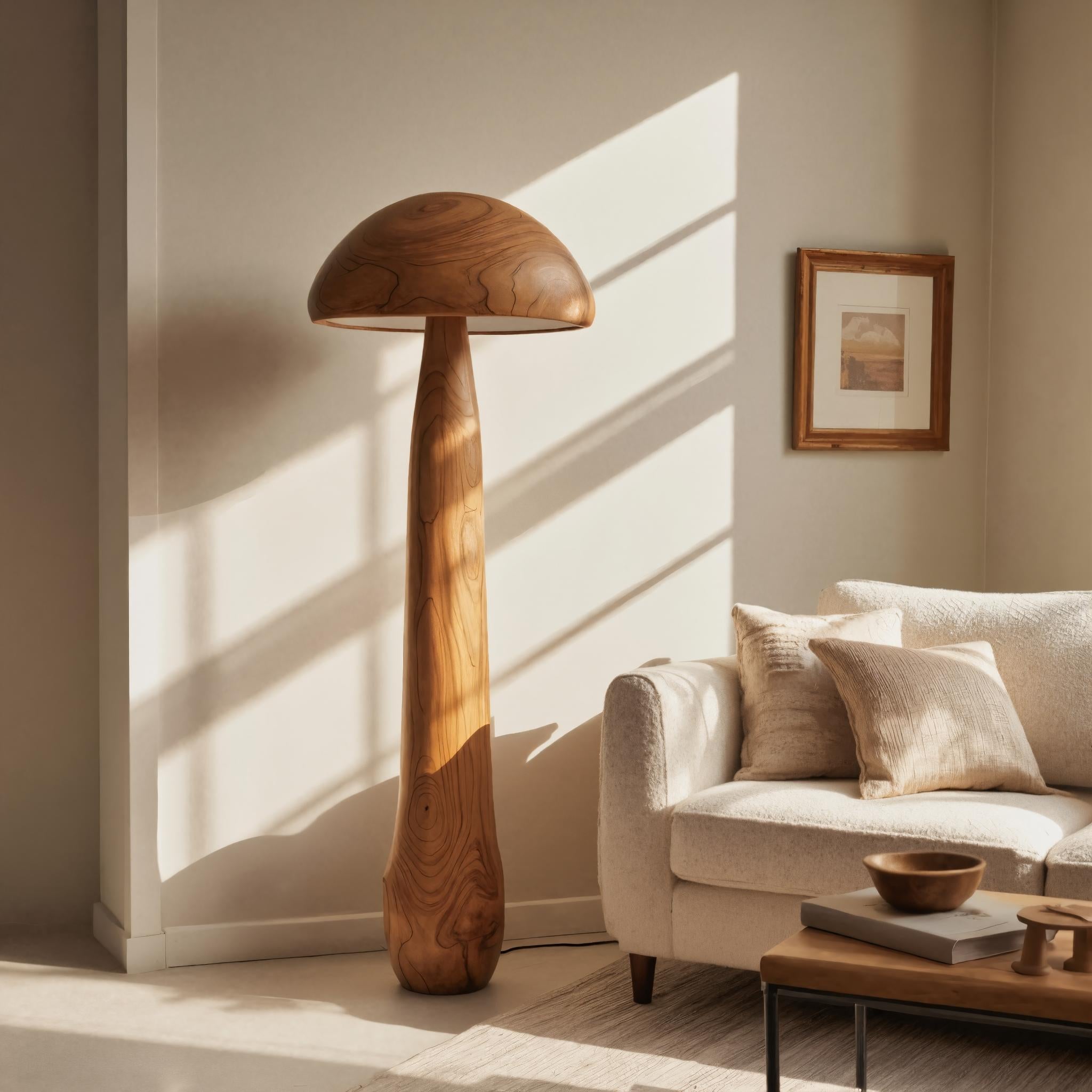 Modern Mushroom Floor Lamp For Living Room – ET Woodcrafts