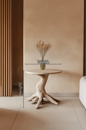 Farmhouse Solid Wood End Table For Living Room Stylish Wall Accent