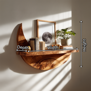 Handcrafted Rustic Wooden Wall Mount Shelf For Entryway Storage