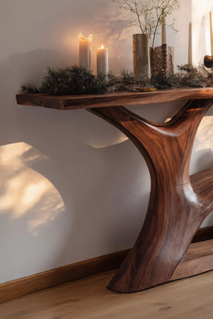 Modern Wooden Console Table For Holiday Living Room Furniture