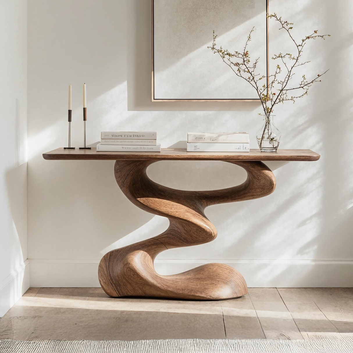 Mid Century Console Table For Living Room