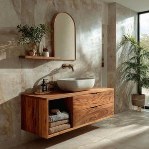 Contemporary Wooden Bathroom Vanity For Bathroom