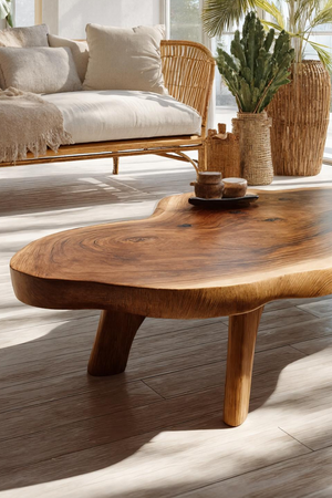 Farmhouse Solid Wood Coffee Table For Living Room Furniture