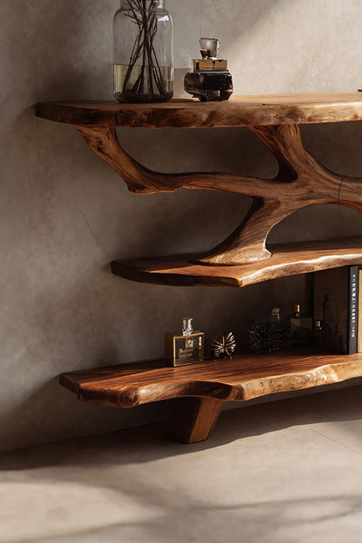 Handcrafted Solid Wood Console Table For Modern Entryway Furniture Decor