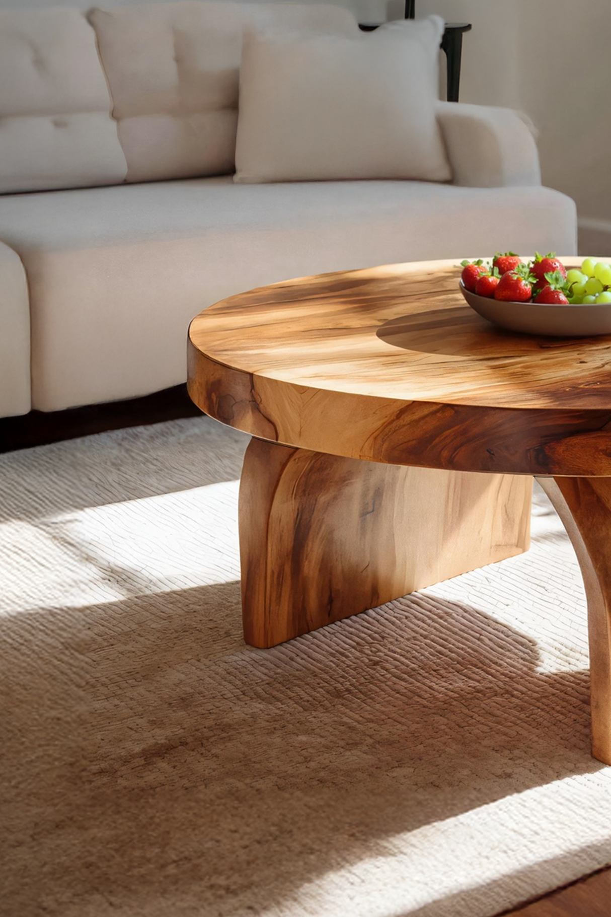 Handcrafted Solid Wood Coffee Table For Living Roomdecor And Home Decor