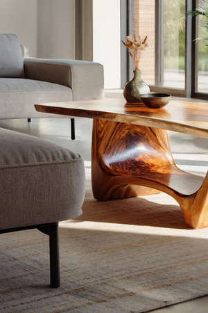Handcrafted Solid Wood Low Coffee Table For Living Roomdecor