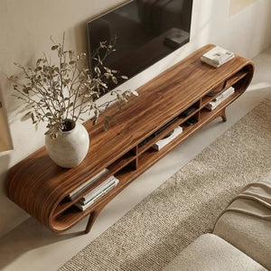Scandinavian Natural Wood TV Cabinet For Living Room Interior