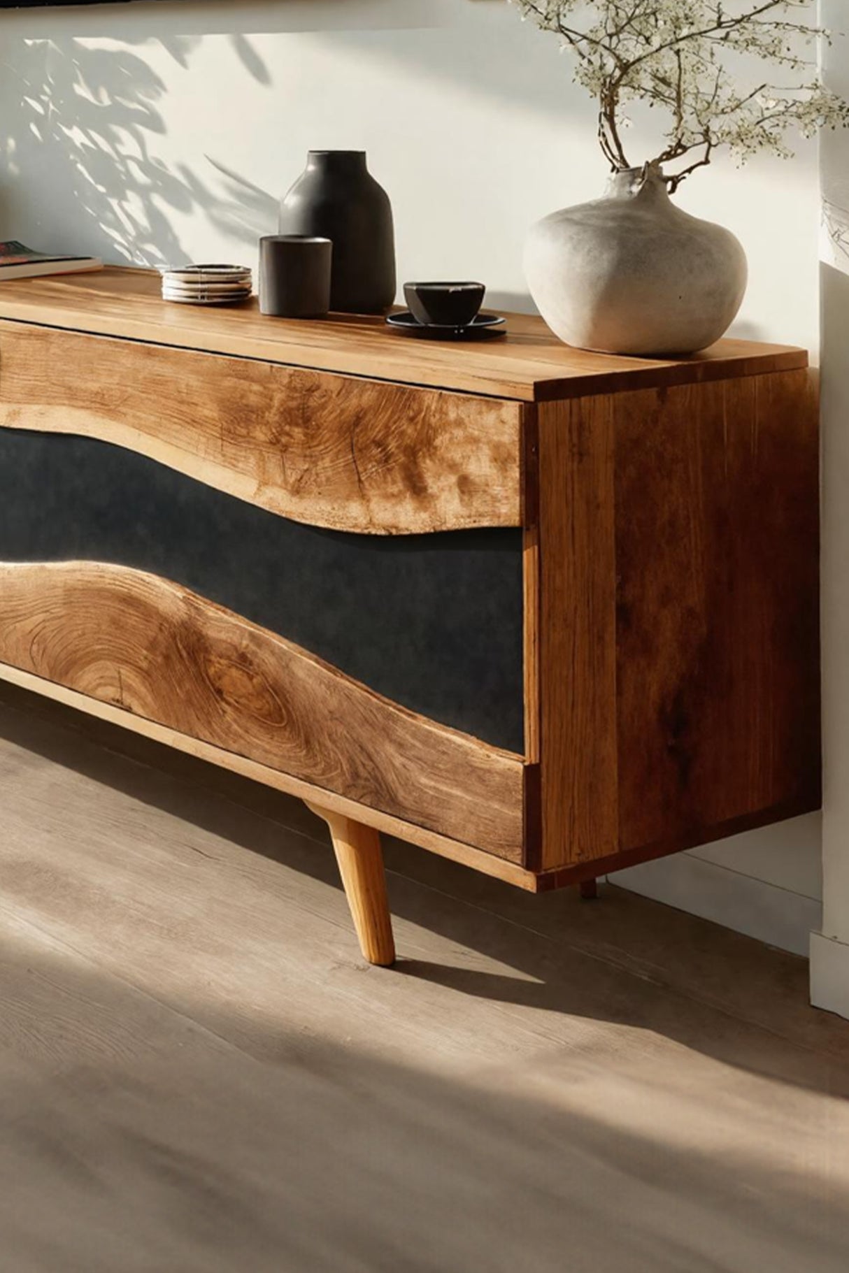 Modern Wooden Media Cabinet For Minimalist Home