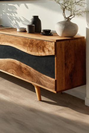 Modern Wooden Media Cabinet For Minimalist Home