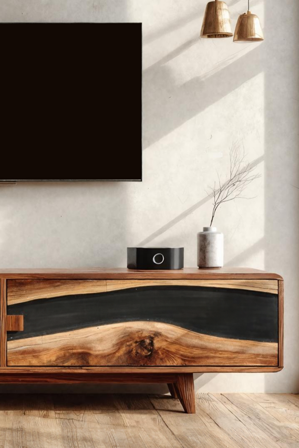 Farmhouse Wooden Entertainment Center For Decor