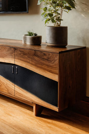 Modern Solid Wood TV Stand For Furniture Decor