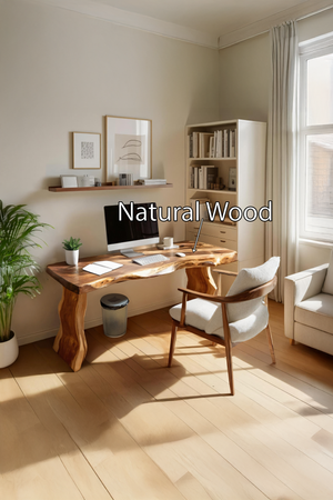 Modern Solid Wood Desk For Bedroom Work And Study Space