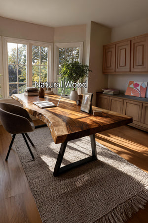 Farmhouse Solid Wood Tabletop For Bedroom Design