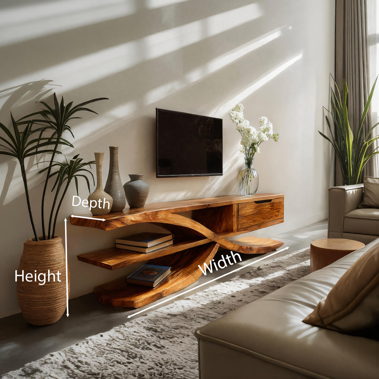 Elegant TV Console For Living Room
