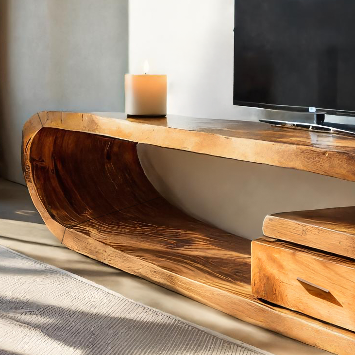 Handcrafted TV Cabinet For Living Room Media Use
