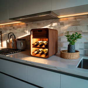 Minimalist Wine Cabinet For Small Kitchen Spaces