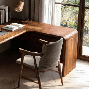 Organic L Shaped Desk For Home Office Or Workspace
