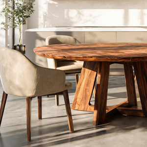 Statement Round Dining Table For Modern Kitchen And Dining