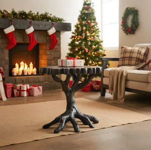 Rustic Tree Root Side Table For Holiday Home Decor