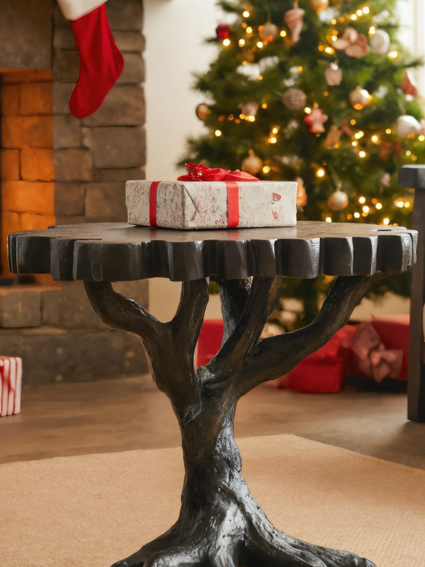 Rustic Tree Root Side Table For Holiday Home Decor