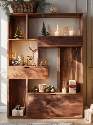 Modern Curved Shelf For Holiday Decoration