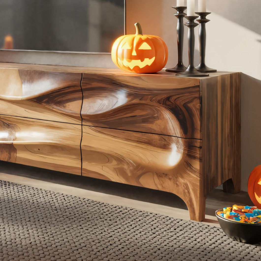 Halloween Wooden TV Cabinet For Living Room Or Entertainment