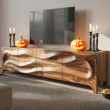 Halloween Wooden TV Cabinet For Living Room Or Entertainment
