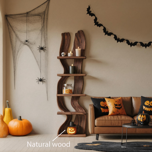 Halloween Wooden Shelf For Living Room Or Halloween Display