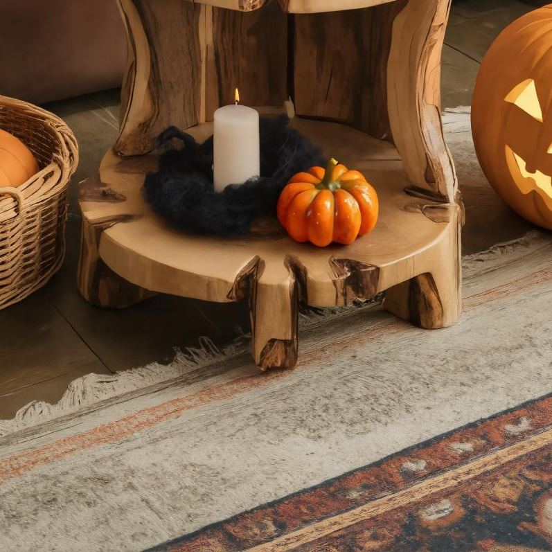 Halloween Rustic Side Table For Living Room Or Fall Decor