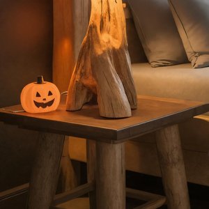 Halloween Wooden Bedside Lamp For Bedroom Or Halloween Decor