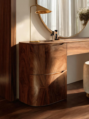Modern Handmade Vanity Table With Drawers For Bedroom