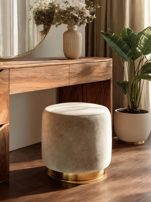 Modern Handmade Vanity Table With Drawers For Bedroom