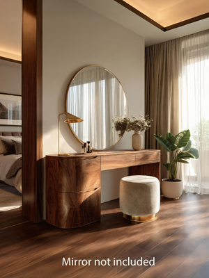 Modern Handmade Vanity Table With Drawers For Bedroom