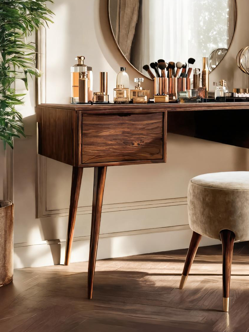 Mid Century Handmade Vanity Table For Bedroom