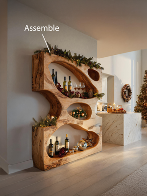 Christmas Handmade Sculptural Display Stand For Dining Room