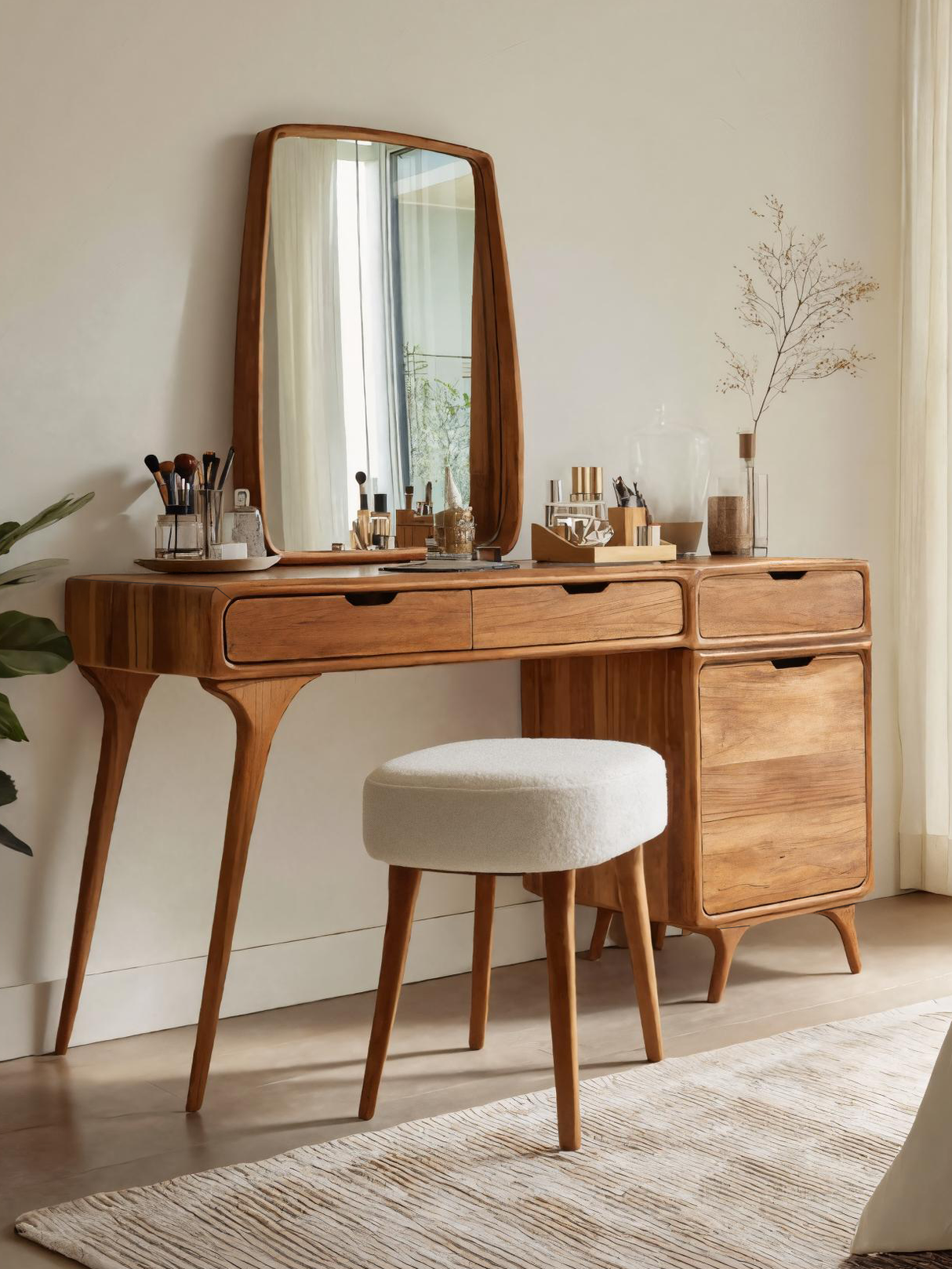 Modern Handmade Vanity Table For Bedroom