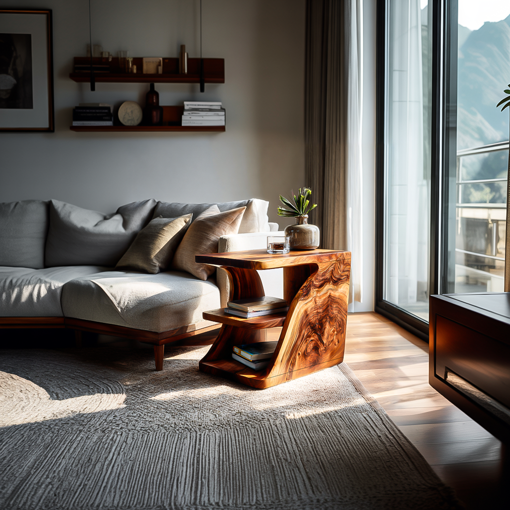 Handmade Wooden Side Table For Home Interior