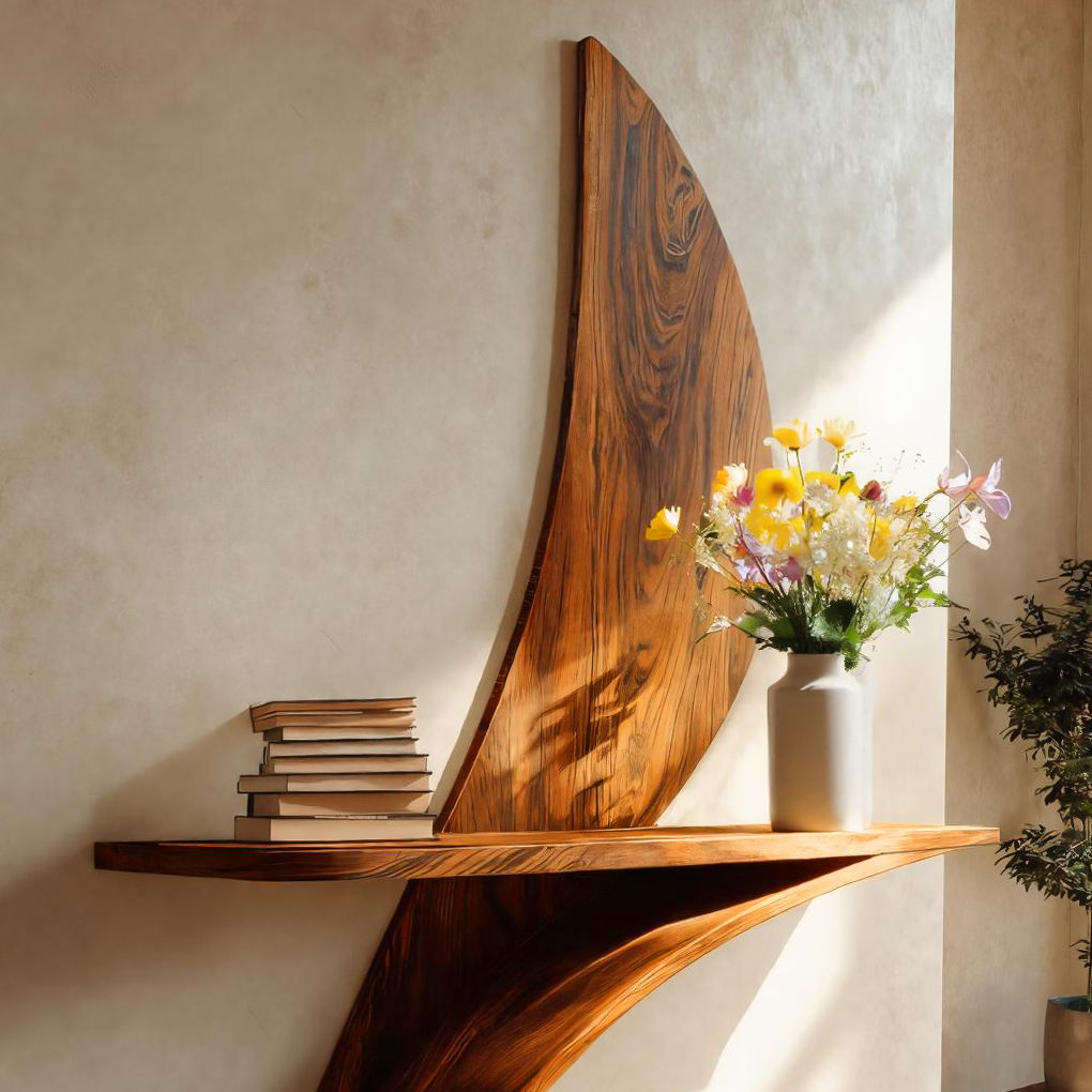 Artistic Wall Shelf For Modern Living Room