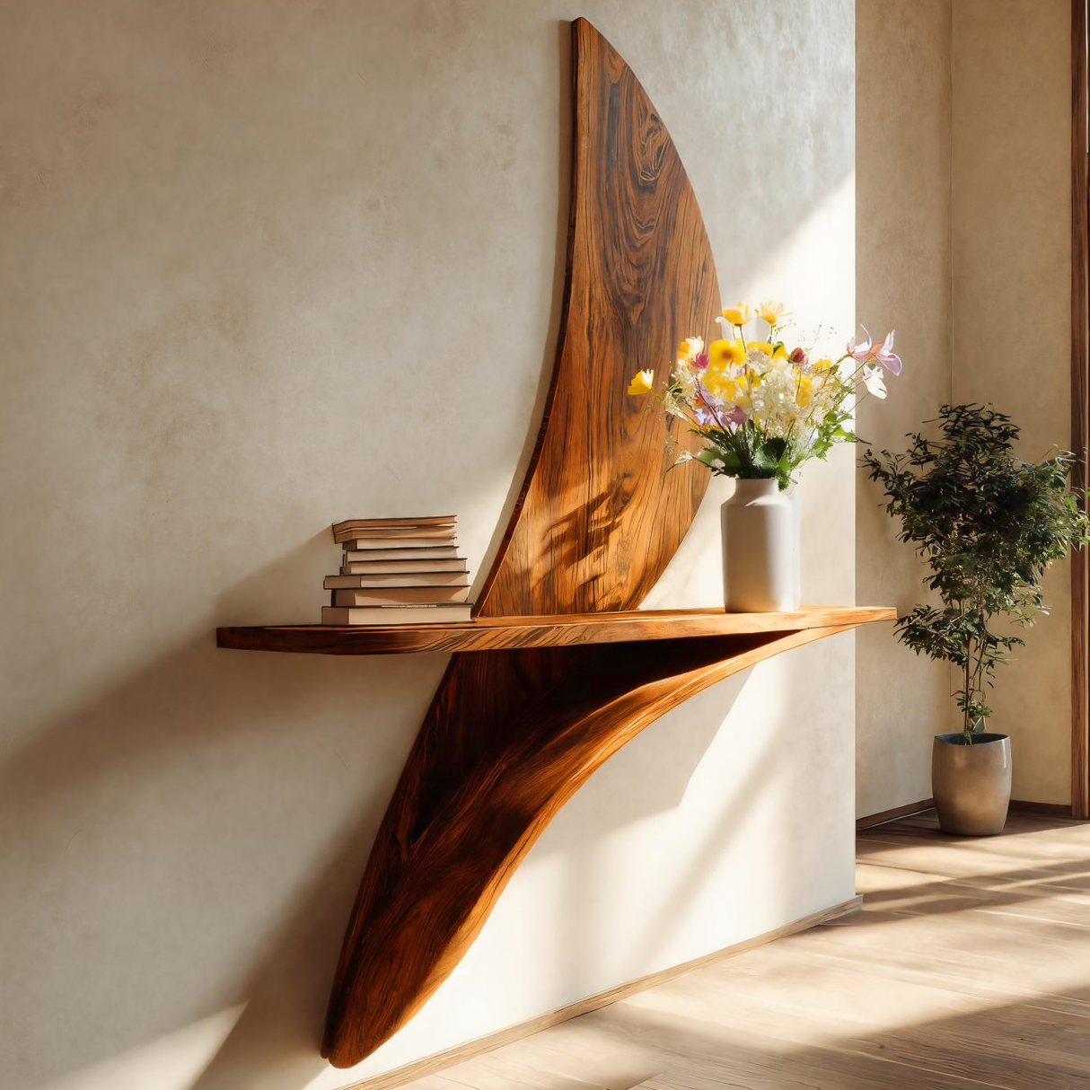 Artistic Wall Shelf For Modern Living Room