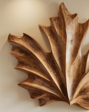 Large Sculptural Leaf Wall Art For Living Room