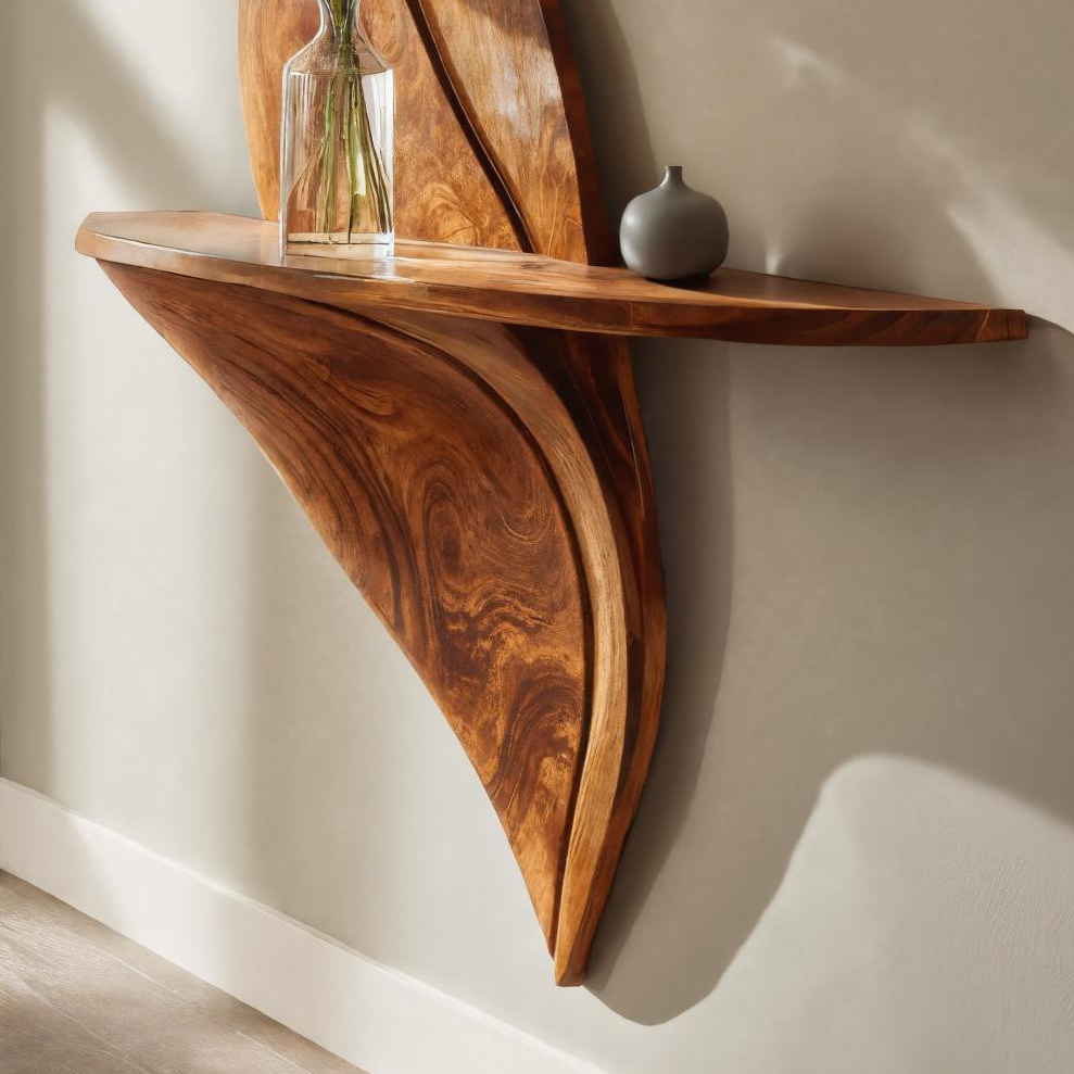 Modern Hallway Accent Shelf For Home Decor