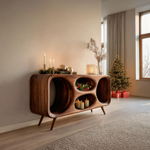 Modern Oval Sideboard For Holiday Decoration