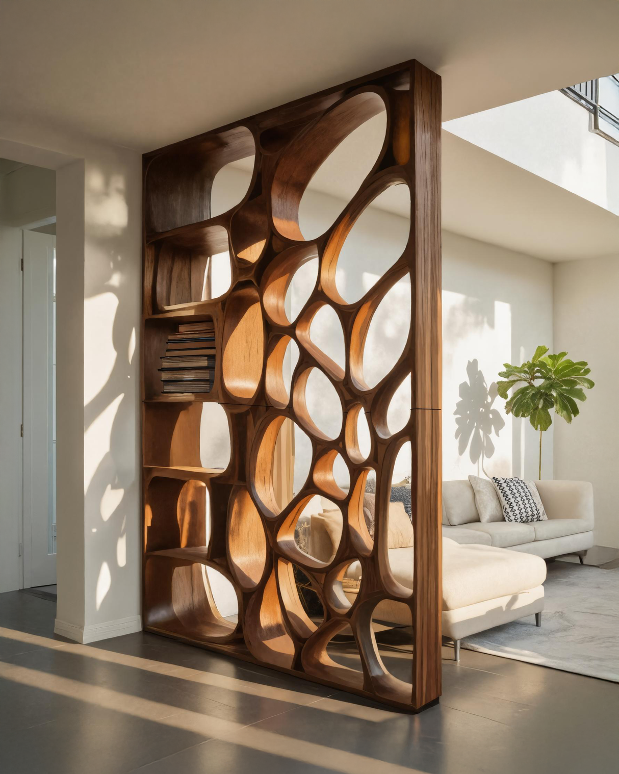 Modern Openwork Divider For Living Room Or Office