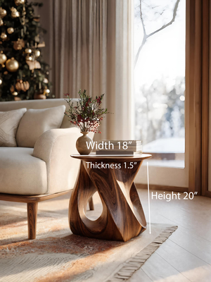 Twisted Side Table For Living Room Or Bedroom