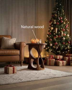 Modern Sculptural Side Table For Holiday Decoration