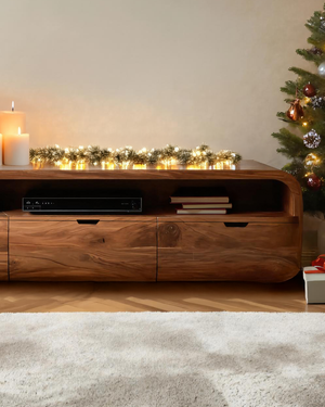 Modern Curved SideBoard For Holiday Decoration
