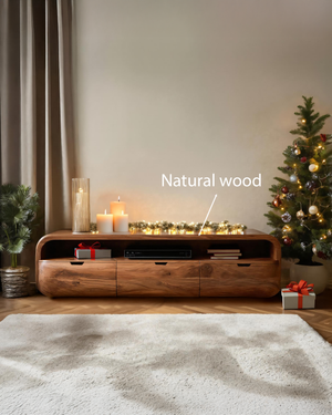 Modern Curved SideBoard For Holiday Decoration