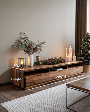 Sculptural Sideboard With Rounded Edge For Holiday Interior